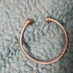 Elegant Twisted Silver Bracelet